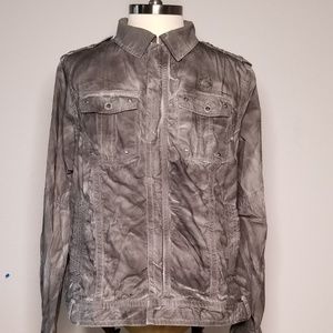 Guess Washed Two-Tone Fabric jacket